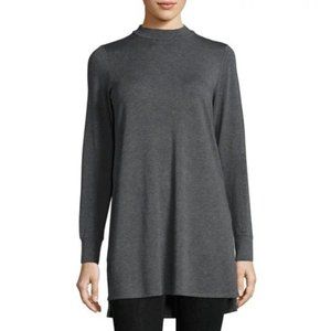 Eileen Fisher Lightweight Mock-Neck Long Tunic Long Sleeve